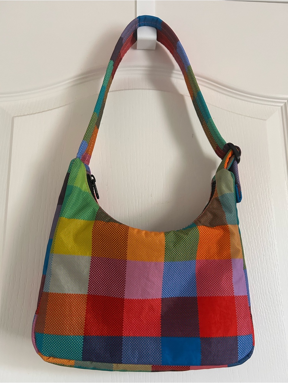 NEW BAGGU Madras Mini Nylon Shoulder Bag